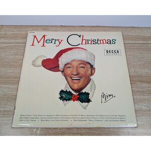 Bing Crosby Merry Christmas LP Vinyl Decca Records Holiday Album